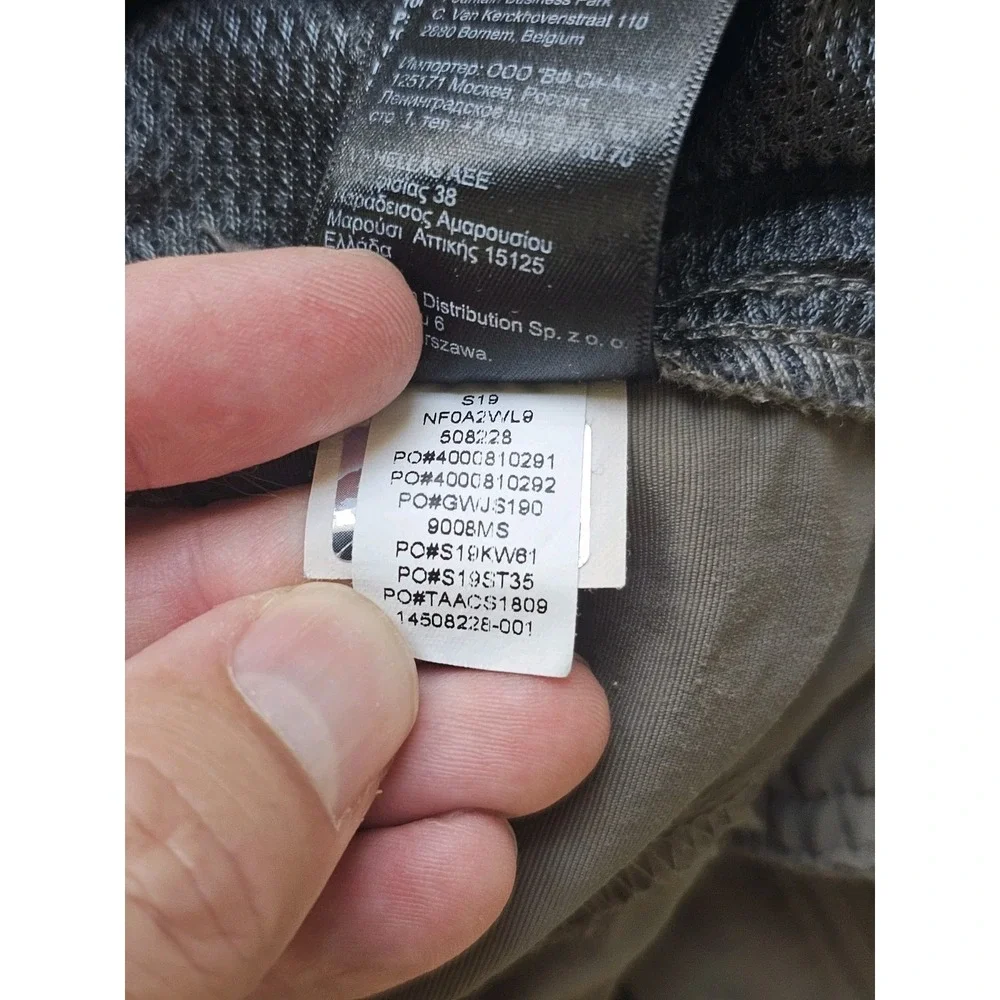 The North Face Paramount Trail Shorts Mens XL Olive Nylon Belted Cargo Hiking